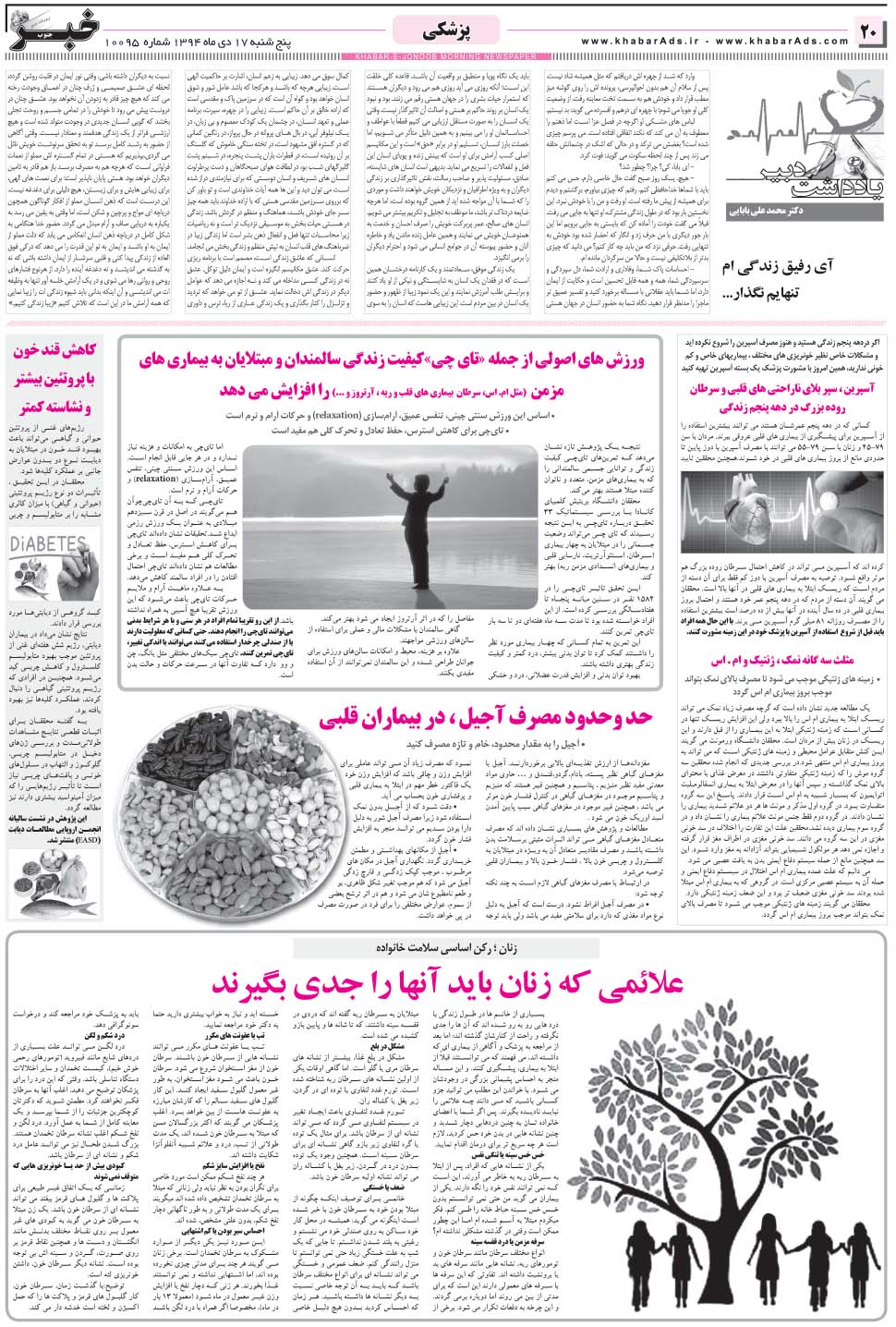 مشاهده صفحه ۲۰ روزنامه خبرجنوب تاریخ ۱۷ دی سال ۱۳۹۴
