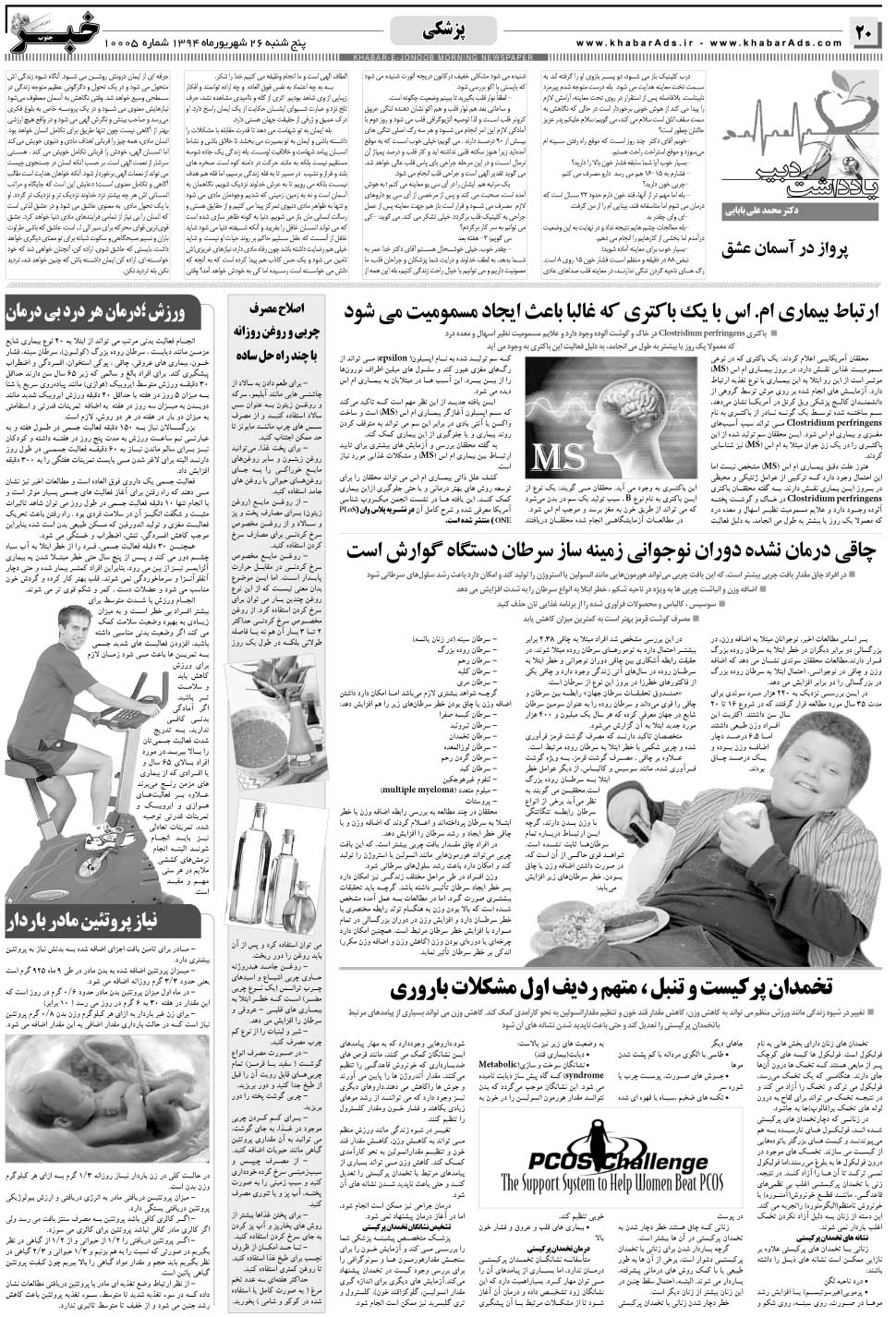 مشاهده صفحه ۲۰ روزنامه خبرجنوب تاریخ ۲۶  سال ۱۳۹۴