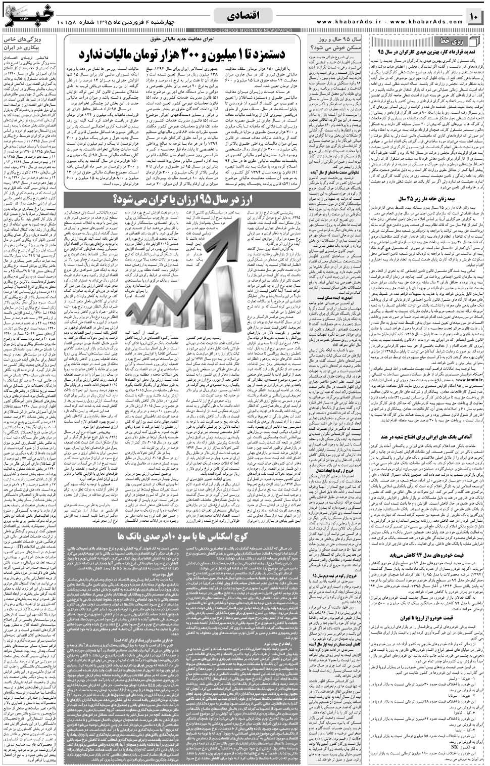 مشاهده صفحه ۱۰ روزنامه خبرجنوب تاریخ ۴  سال ۱۳۹۵
