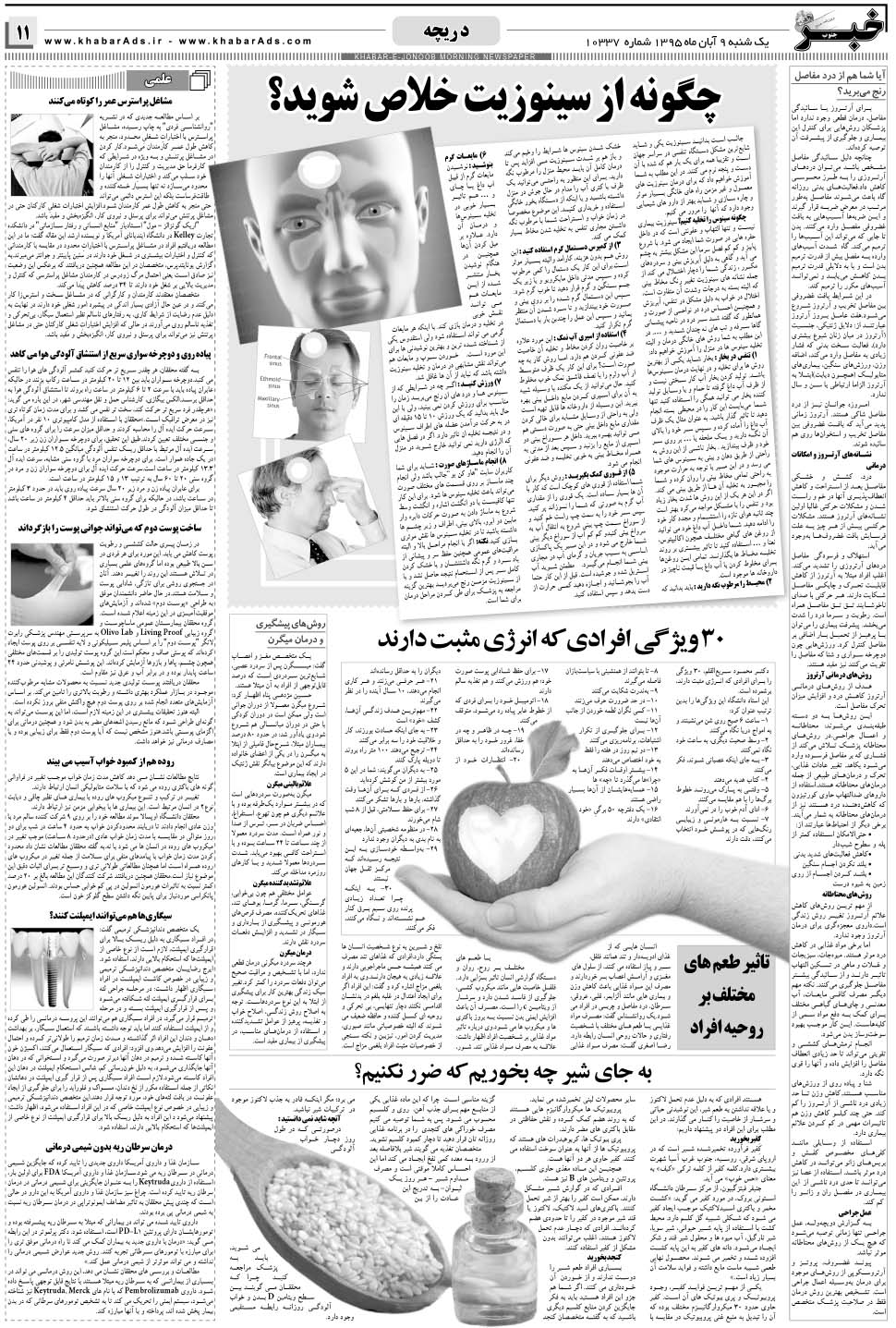 مشاهده صفحه ۱۱ روزنامه خبرجنوب تاریخ ۹  سال ۱۳۹۵