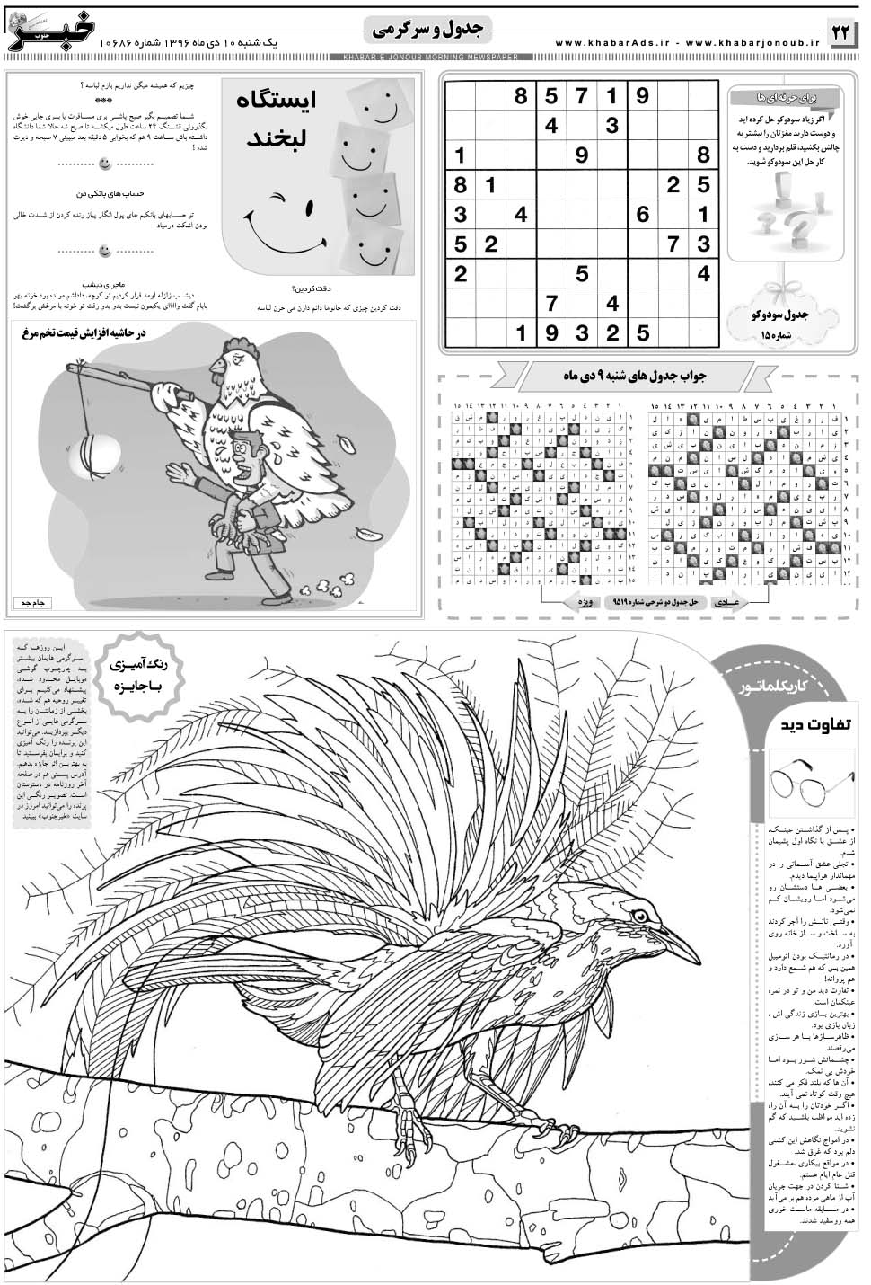 مشاهده صفحه ۲۲ روزنامه خبرجنوب تاریخ ۱۰ دی سال ۱۳۹۶