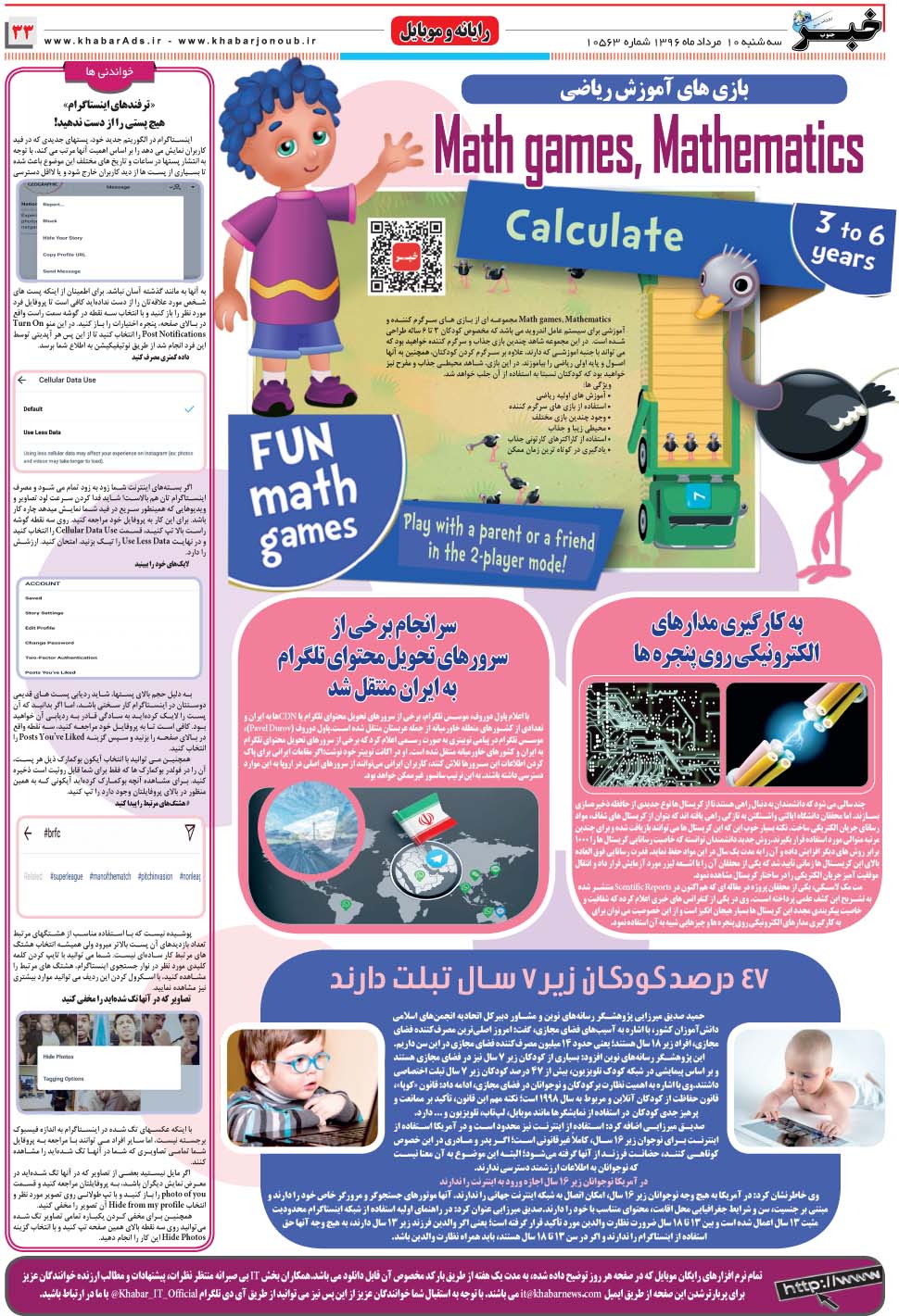 مشاهده صفحه ۳۳ روزنامه خبرجنوب تاریخ ۱۰  سال ۱۳۹۶