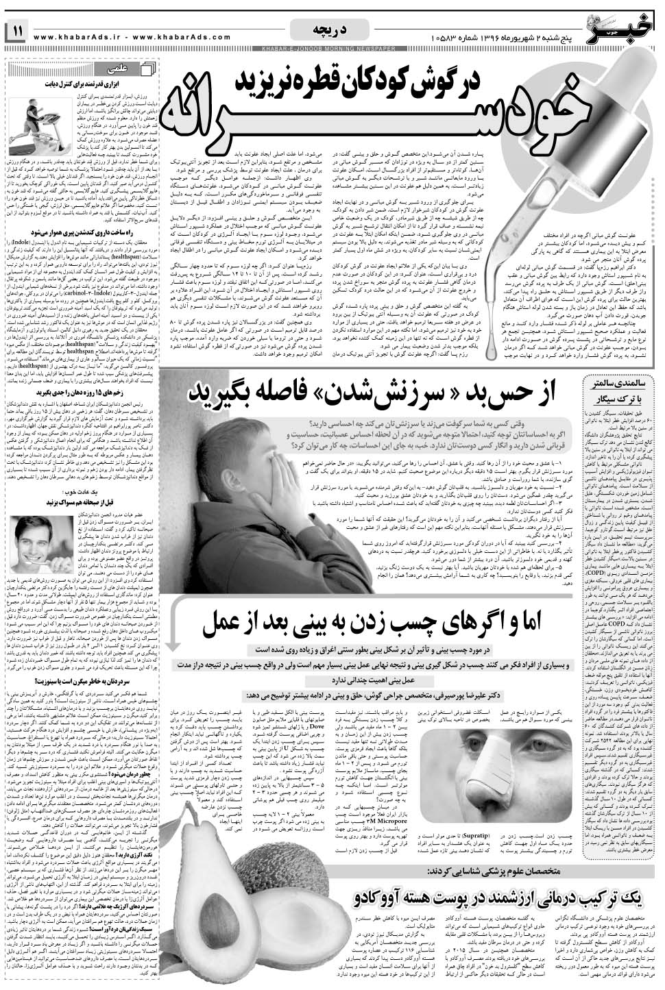 مشاهده صفحه ۱۱ روزنامه خبرجنوب تاریخ ۲  سال ۱۳۹۶