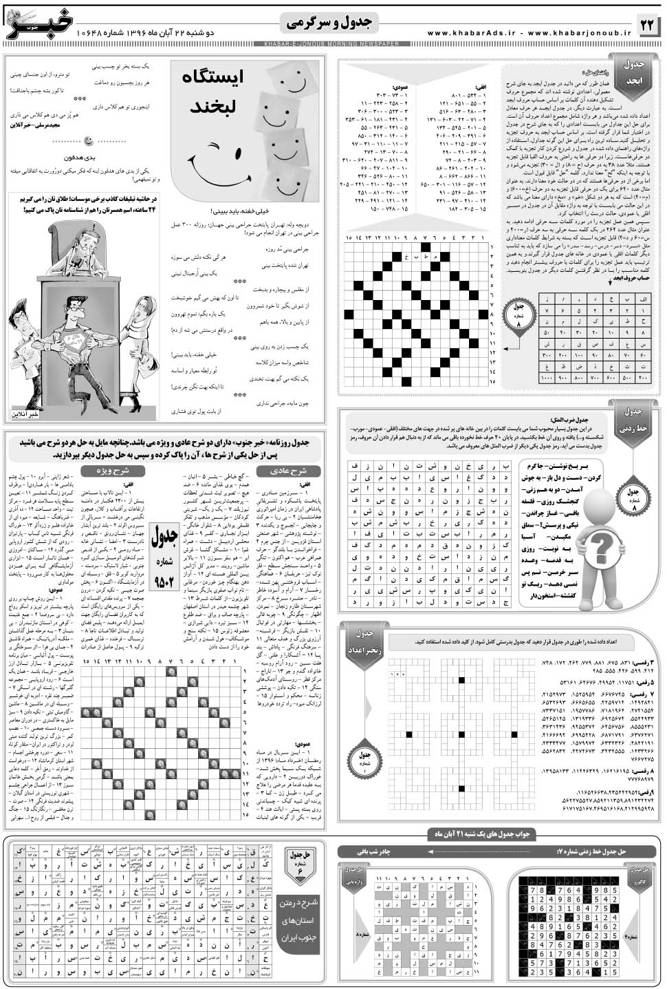 مشاهده صفحه ۲۲ روزنامه خبرجنوب تاریخ ۲۲  سال ۱۳۹۶