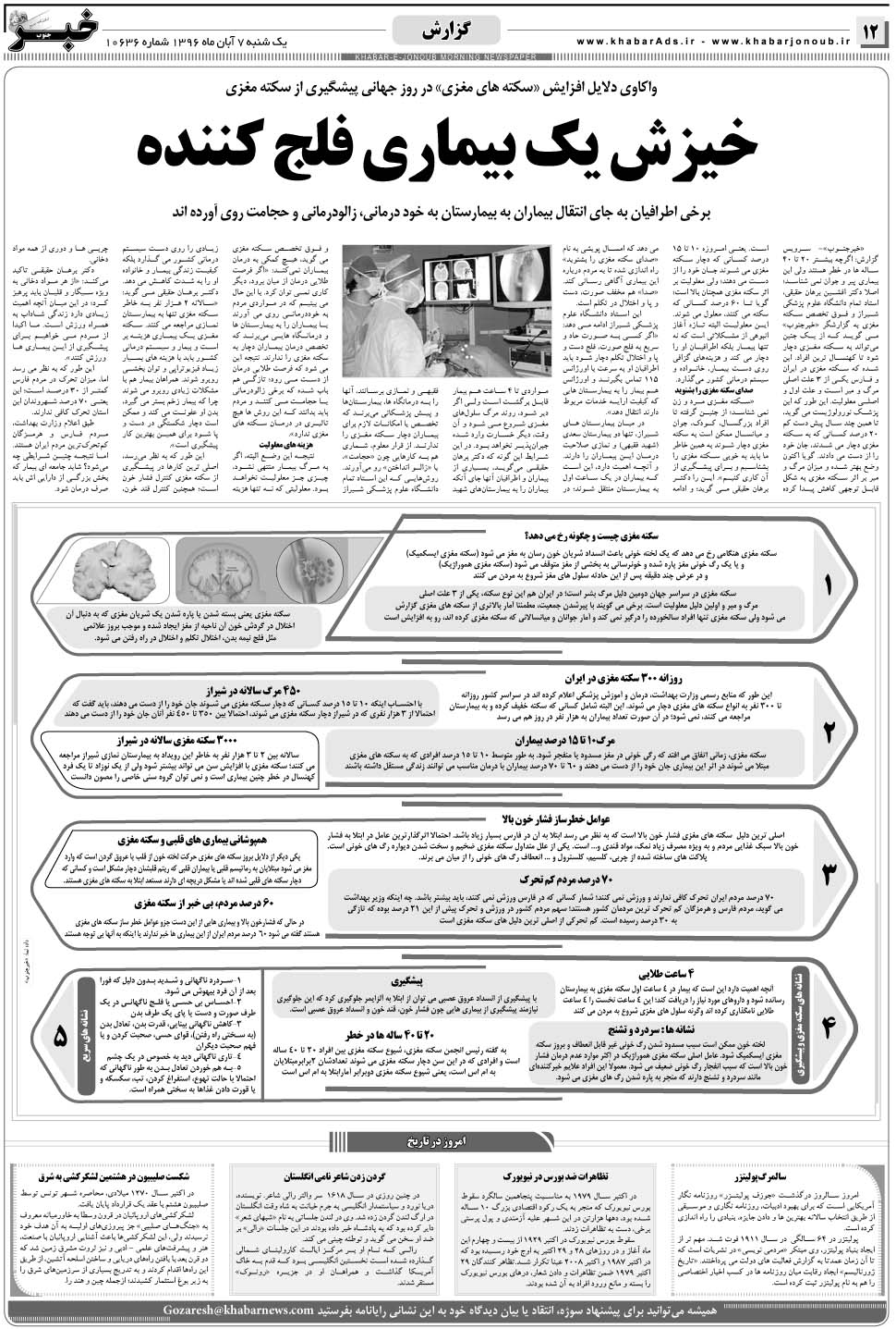 مشاهده صفحه ۱۲ روزنامه خبرجنوب تاریخ ۷  سال ۱۳۹۶