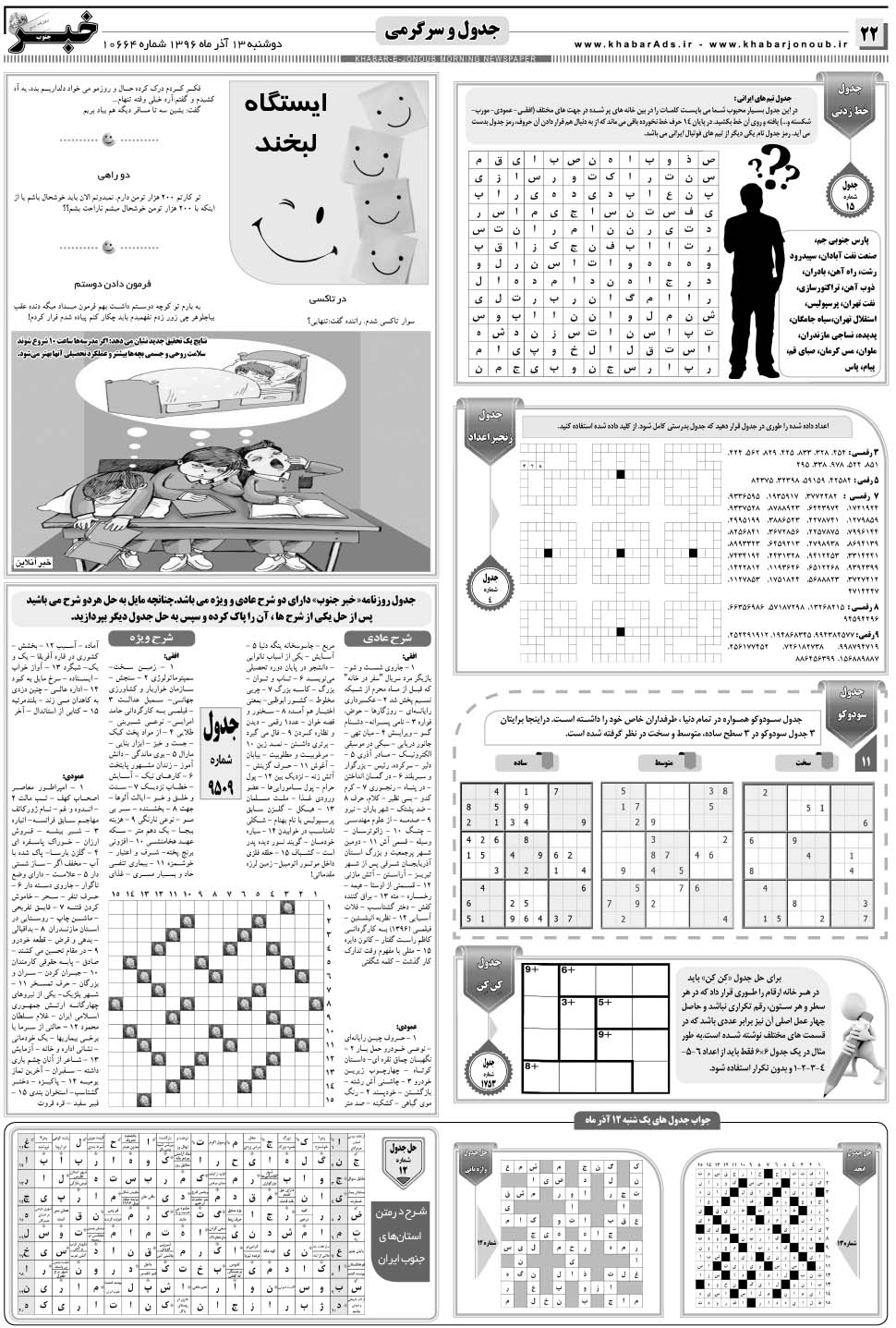 مشاهده صفحه ۲۲ روزنامه خبرجنوب تاریخ ۱۳  سال ۱۳۹۶