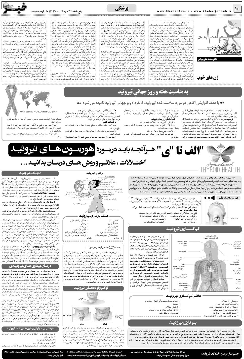 مشاهده صفحه ۱۰ روزنامه خبرجنوب تاریخ ۳  سال ۱۳۹۷