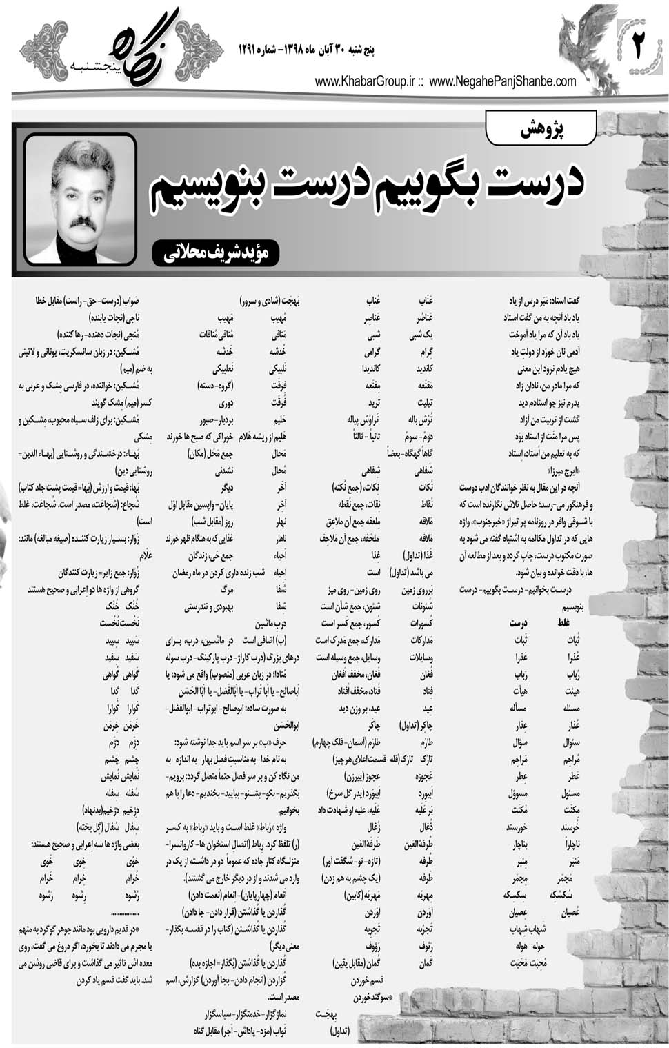 مشاهده صفحه ۲۲ روزنامه خبرجنوب تاریخ ۳۰  سال ۱۳۹۸