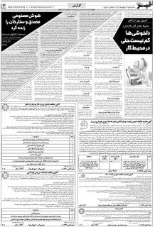 مشاهده صفحه ۱۳ روزنامه خبرجنوب تاریخ ۱۳  سال ۱۳۹۹
