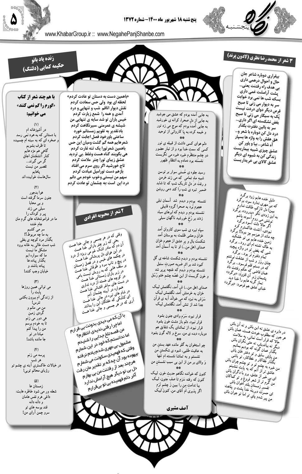 مشاهده صفحه ۲۱ روزنامه خبرجنوب تاریخ ۱۸  سال ۱۴۰۰