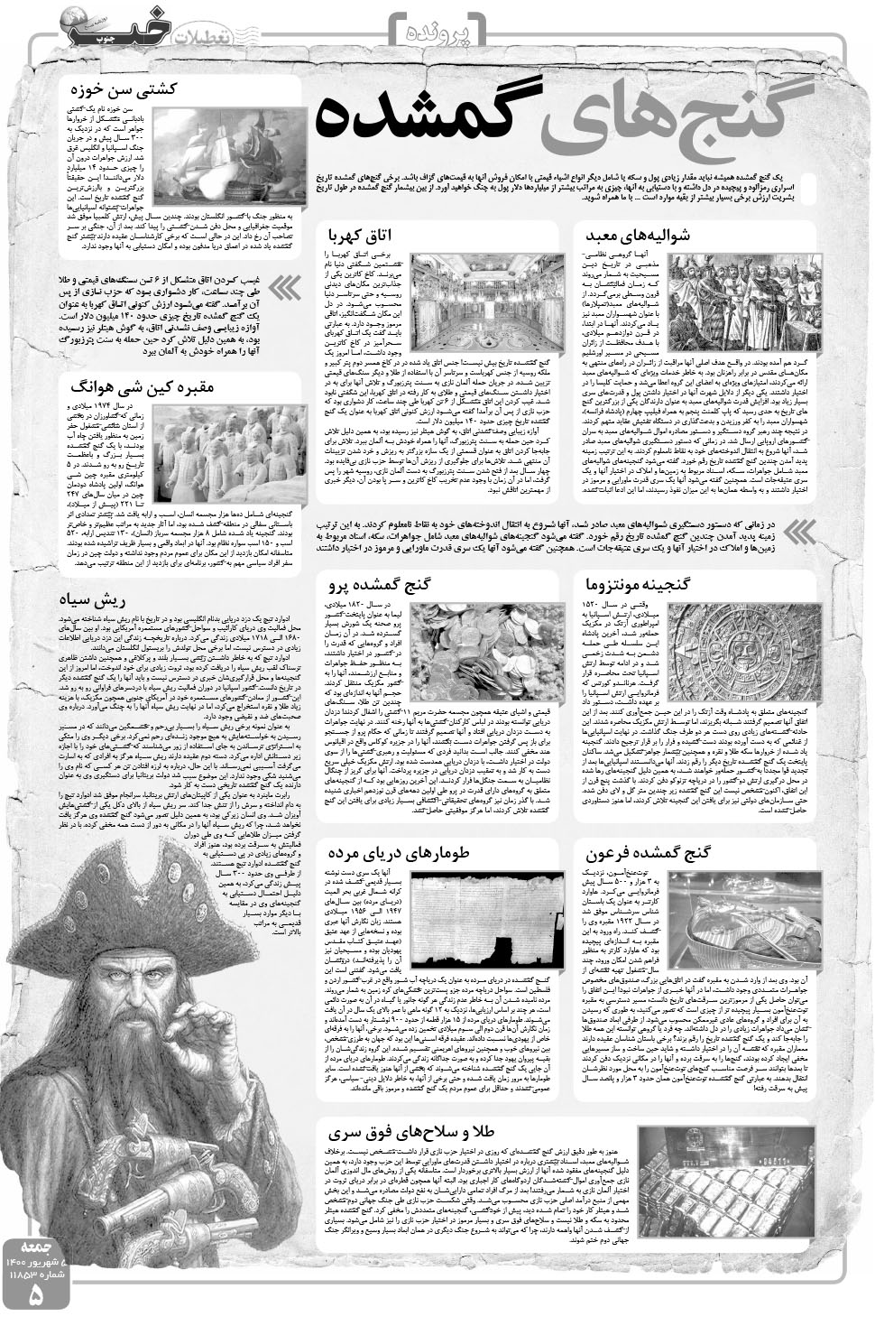 مشاهده صفحه ۵ روزنامه خبرجنوب تاریخ ۵  سال ۱۴۰۰
